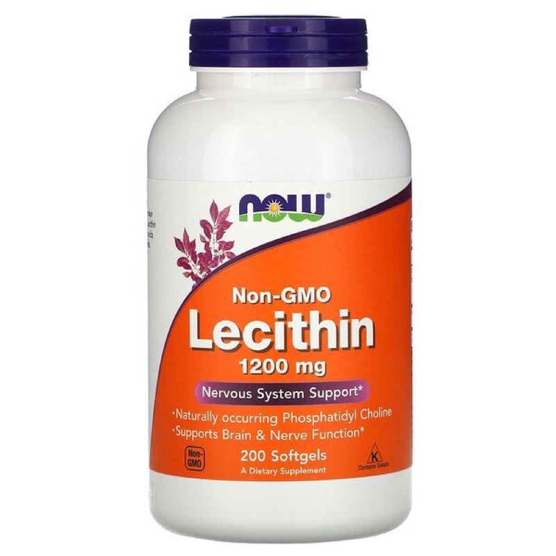 💥พร้อมส่ง💥🇺🇸 Now Foods Sunflower Lecithin, 1200 mg, 200 Softgels