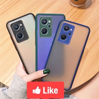 🇹🇭เคสโทรศัพท์ Case Realme9i/A76(5G)(เคสกันกระแทก ปุ่มสีผิวด้าน กันรอยกล้อง ขอบนิ่มหลังแข็ง