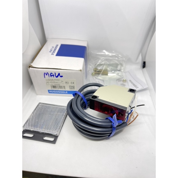 E3JK-R4M1 VOLTS90-220vacเซ็นเซอร์จับวัตถุทั่วไประยะจับ4เมตรใช้กับแผ่นสะท้อนไปกลับพร้อมส่งออกบิลได้