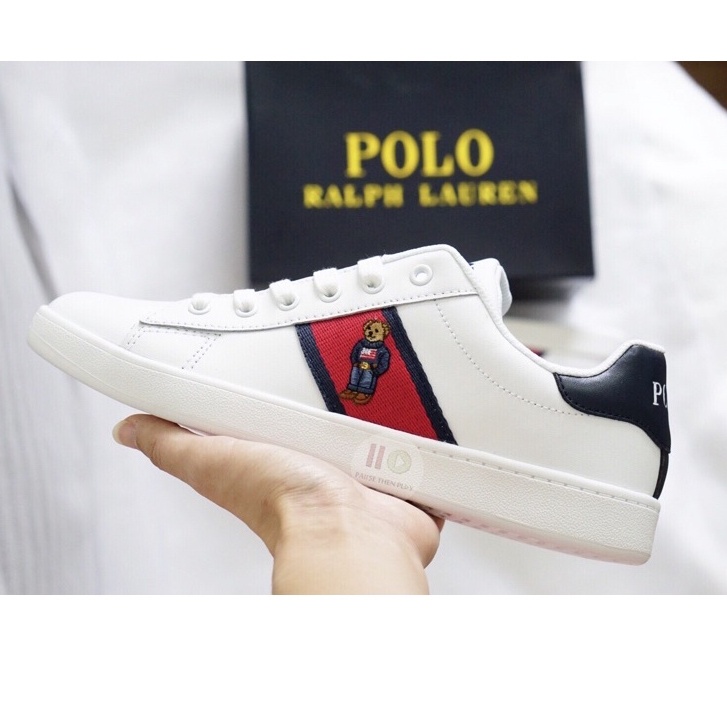 Ralph lauren quilton bear on sale sneaker