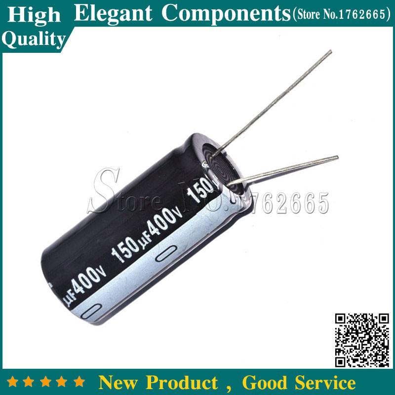 5pcs 400V 150UF Electrolytic capacitor 150UF 400V 400 V / 150 UF Size 18*35MM Al