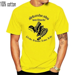 เสื้อยืดผ้าฝ้ายพิมพ์ลายคลาสสิก เสื้อยืด พิมพ์ลาย SKINHEAD OI PUNK 4SKINS SKA MODS สําหรับผู้ชาย