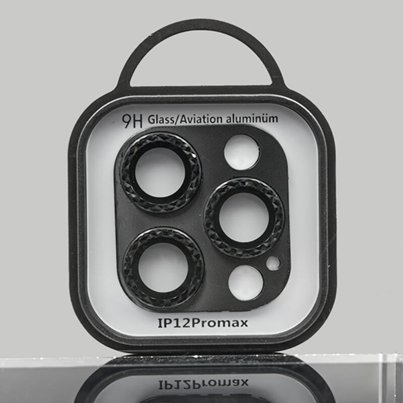 ฟิล์มกระจกนิรภัยกันรอยหน้าจอกล้อง โลหะ 3D สําหรับ iPhone 13 Pro max 13 Mini 11 12 13pro max 12 13pro #5