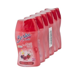 บีไนซ์ ครีมอาบน้ำ สีแดง 90 มล. x 6 ขวด Benice shower cream red color 90 ml x 6 bottles.