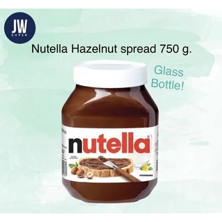 นูเทลล่า แยมเฮเซลนัท Nutella spread 750กรัม(g.) ขวดแก้ว BBE:  13/05/2026