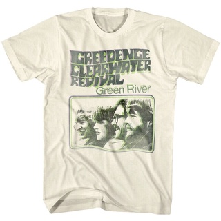 ขายดี!เสื้อยืด พิมพ์ลายวงร็อค Creedence Clearwater Revival Green River สําหรับผู้ชายS-5XL