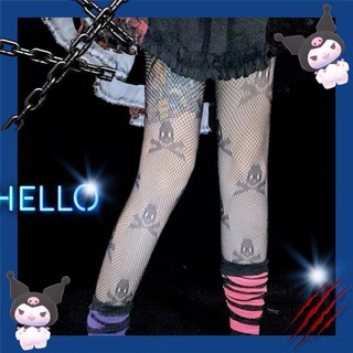 🔥Sale🔥ถุงน่องลายหัวกระโหลก Socks Tights Gothic พร้อมส่ง