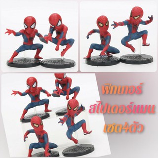 🕷พร้อมส่ง!ฟิกเกอร์ เซท4ตัว  สไปเดอร์แมน😎งานสวยPVC