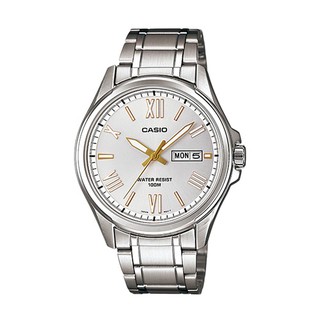 Casio Standard นาฬิกาข้อมือผู้ชาย สายสแตนเลส สีเงิน รุ่น MTP-1377D-7AVDF