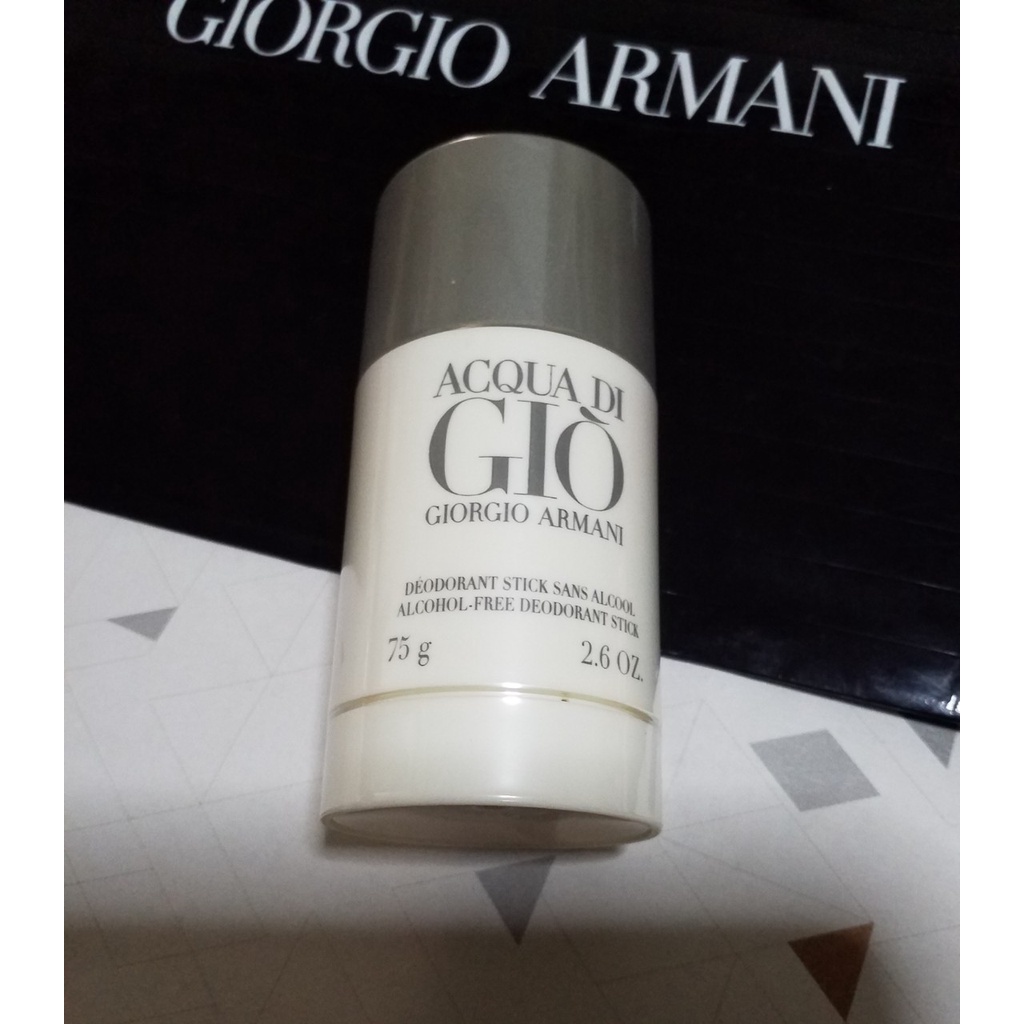 โรลออนสติ๊ก) GIORGIO ARMANI ACQUA DI GIO Alcohol Free Deodorant Stick 75g  อาร์มานี่ ทารักแร้ ระงับกลิ่นกาย 2/22 | Shopee Thailand