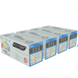 HP CF360A / CF361A / CF362A / CF363A /508A/โทนเนอร์เทียบเท่า/M552dn/M553n/M553dn/สีดำ,สีฟ้า,สีเหลือง,สีแดง/1ชุด