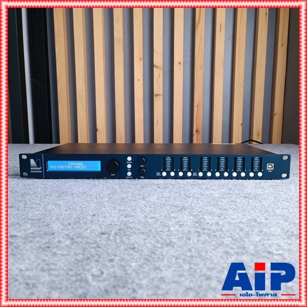 MARANI MIR480A 4IN 8OUT loudspeaker processor ดิจิตอลครอสโอเวอร์ อินพุตและเอาต์พุต โดยมีการประมวลผล Sampling Rate 96k...