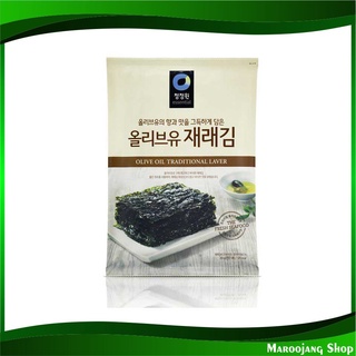 สาหร่ายเกาหลีปรุงรส 5 แผ่น ชองจองวอน Cheong Jeong Won Dried Seasoned Korean Seaweed สาหร่าย สาหร่ายเกาหลี สาหร่ายปรุงรส