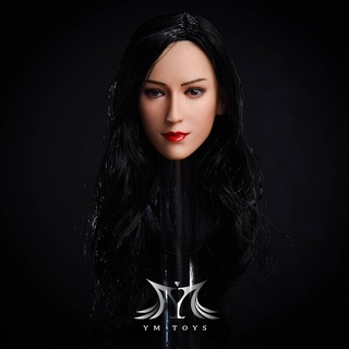 พร้อมส่ง 📦 YMTOYS YM Ai Er D 1/6 Asian Beauty Headsculpt Long Black Hair