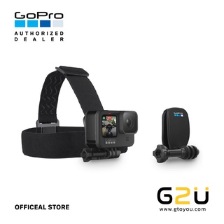 GoPro  Head Strap + Quick Clip  สายคาดกล้องติดศรีษะ และคลิปอเนกประสงค์สำหรับติดหมวกแก๊ป