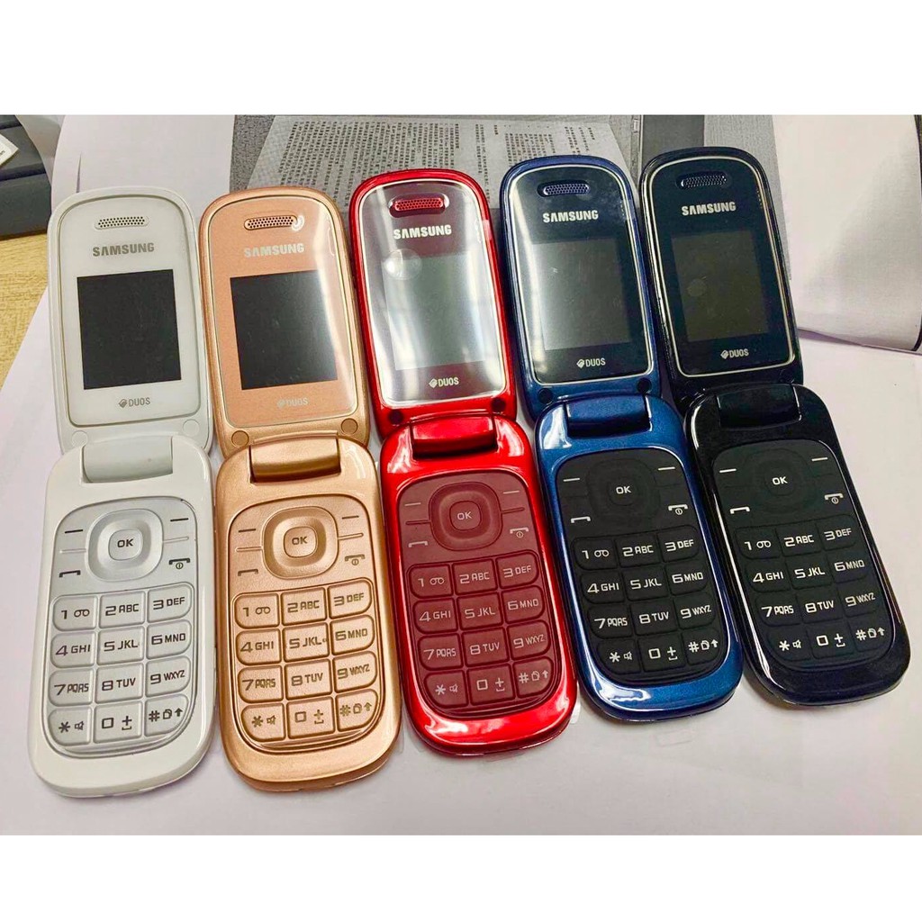 โทรศัพท์มือถือซัมซุง SAMSUNG  GT-E1272 ใหม่ (สีขาว) มือถือฝาพับ ใช้ได้ 2 ซิม ทุกเครื่อข่าย AIS TRUE DTAC MY 3G/4G ปุ่มกด