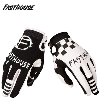 Fasthouse ถุงมือขี่จักรยาน ด้านขวา และด้านซ้าย ระบายอากาศ สีดํา และสีขาว 2022