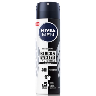 Free Delivery Nivea for Men Deo Spray Black &amp; White 150ml. Cash on delivery