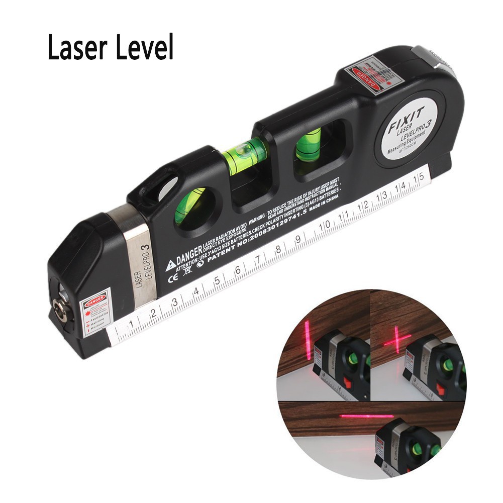 HY Leveing Laser 3 in 1 เครื่องวัดระดับ เลเซอร์ เครื่องวัดระดับน้ำ อุปกรณ์วัดระดับ พร้อมตลับเมตร