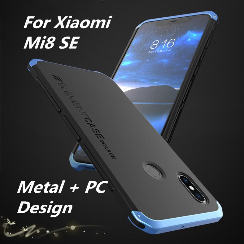 เคสโทรศัพท์กรอบโลหะป้องกันด้านหลังสําหรับ xiaomi mi 8 se