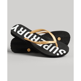 CODE ESSENTIAL FLIP FLOP - รองเท้าแตะ สำหรับผู้หญิง สี Black/Metallic Gold