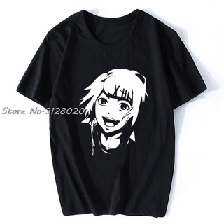 เสื้อยืดสีขาว - Juuzou Suzuya เสื้อยืดญี่ปุ่นอะนิเมะโตเกียวปอบผู้ชายเสื้อยืดผู้ชายผ้าฝ้ายเสื้อยืดเส