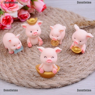 ฟิกเกอร์หมูน่ารัก ขนาดเล็ก สําหรับตกแต่งสวน 5 ชิ้น