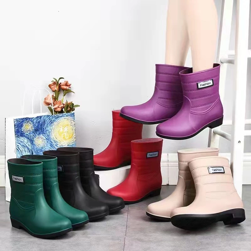 รองเท้าบูทสั้นกันฝน สูง20cm NO.2195