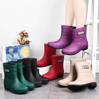 รองเท้าบูทสั้นกันฝน สูง20cm NO.2195