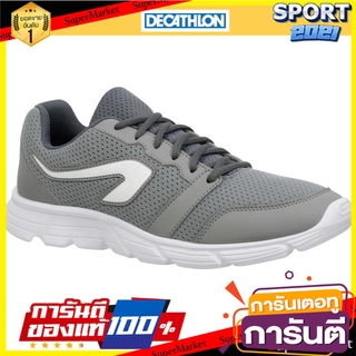 รองเท้าวิ่งสำหรับผู้ชายรุ่น RUN 100 (สีเทา) RUN 100 mens running shoes - gray