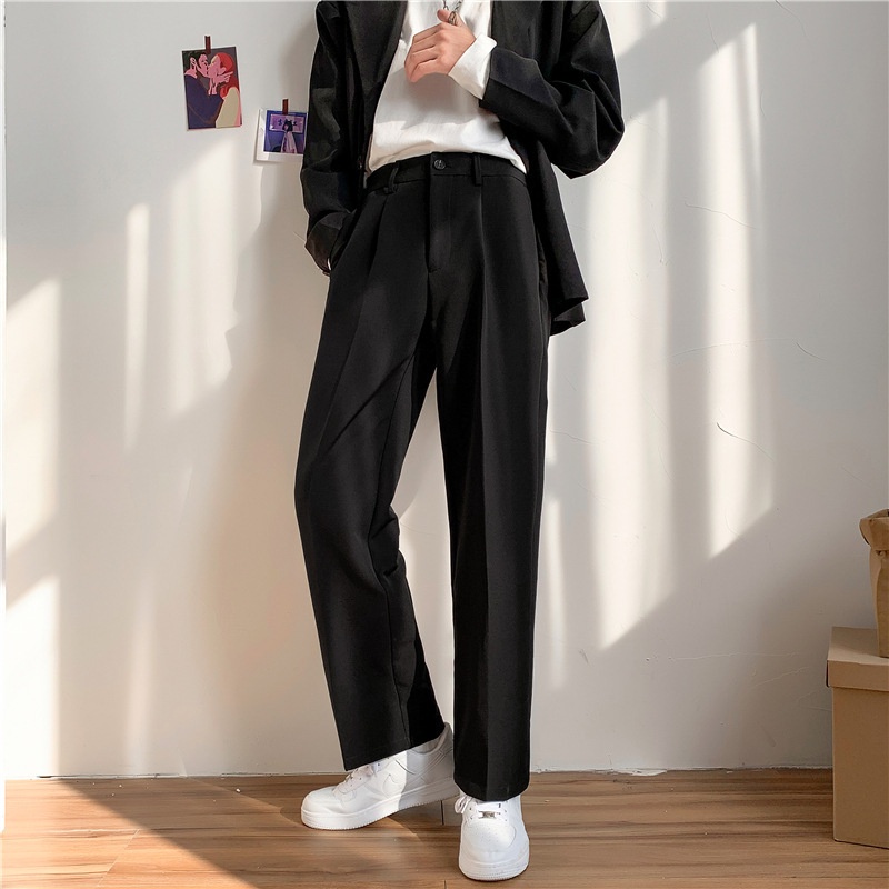 ราคาส่ง2ตัวขึ้นไป Slacks pants A23 กางเกงแสล็คชาย ขายาว กางเกงทำงานผู้ชาย กระดุมหน้า เอวสม็อคหลัง