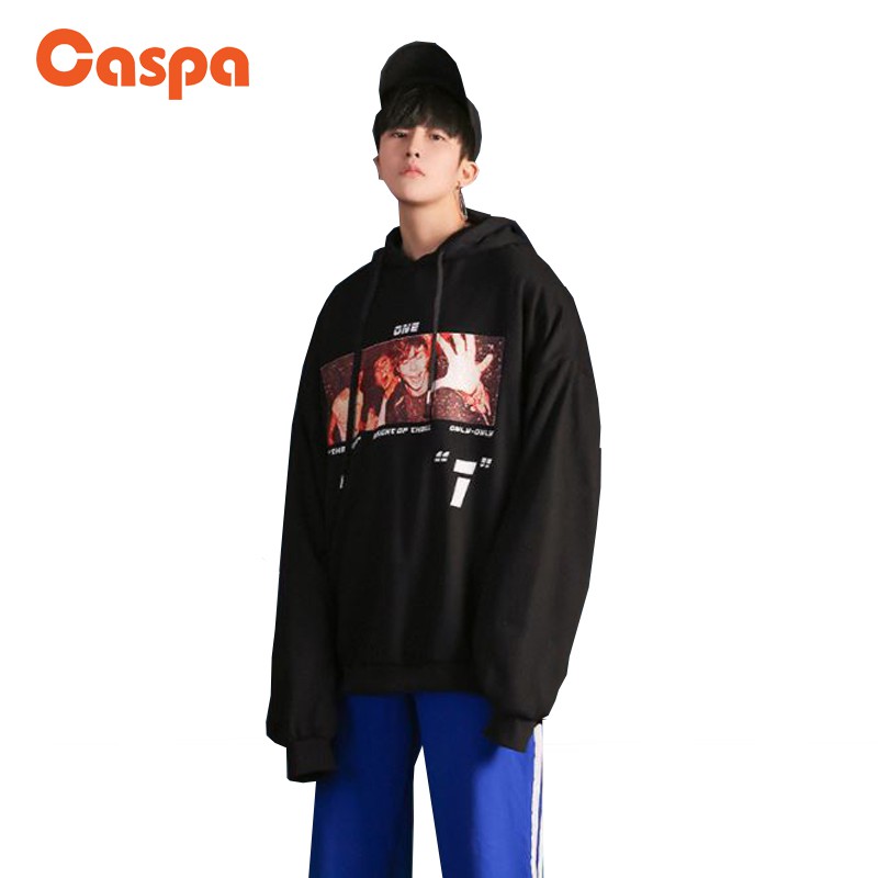 Caspa เสื้อกันหนาวมีฮู้ด 2 สี รุ่น Hoodie02 เสื้อกันหนาวมีฮู้ดสไตล์เกาหลีสําหรับผู้ชาย ผู้หญิง เสื้อ
