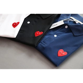 เสื้อโปโล งานปัก ANGRY Heart ใส่ได้ทั้ง ช ญ