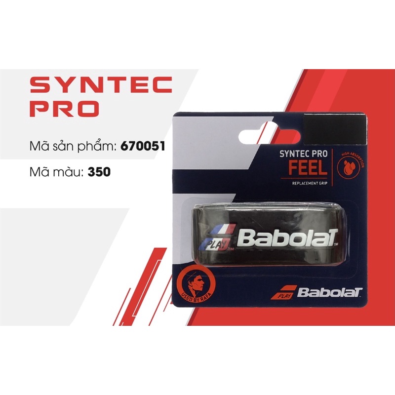 Babolat Syntec Pro - ผ้าพันแกนสีดํา (670051)