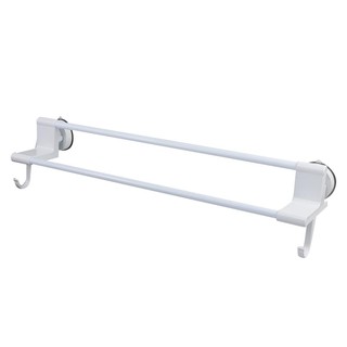 ราวแขวนผ้าพร้อมขอแขวน DEHUB R-S60 สีขาวTOWEL RACK WITH HOOKS DEHUB R-S60 WHITE