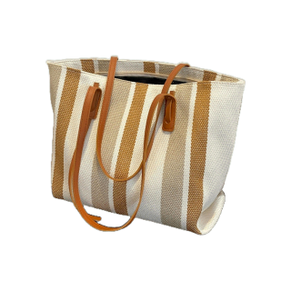 (ใส่โค้ดลดเพิ่ม 99BAS49) กระเป๋าถือ+สะพายไหล่ stripe 3 สี มีซิป