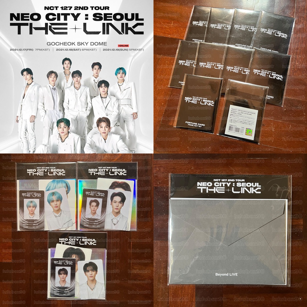 NCT127 2ND TOUR 'NEO CITY SEOUL : THE LINK' MD — FORTUNE SCRATCH SET / ID CARD DECO STICKER SET / ACRYLIC STAND KEY RING