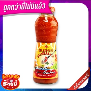 ซันซอส น้ำจิ้มสุกี้ สูตรเข้มข้น 340 กรัม x 3 ขวด Sunsauce Hot Suki Sauce 340 g x 3