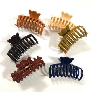 กิ๊บหนีบผม ลายซี่กลม No.32 (6 ชิ้น / แพค) Hair Claw Hair Clip