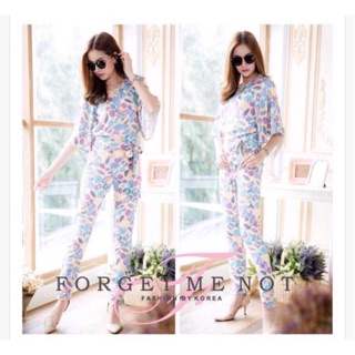 X264 B5 ชุดเซท ป้าย forget me not มะละกอ Size S/M ใส่ได้  36-27-34 ใส่ได้ 37 ของใหม่