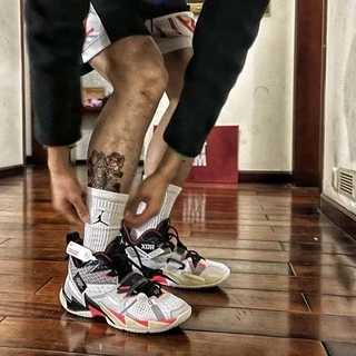 🇲🇾 Sarung Kaki/กีฬาถุงเท้า NBA trapez บาสเกตบอลถุงเท้าหนา breathable ถุงเท้ากีฬา Keen AJ NBA 飞人ตะกร้าตกปลากีฬา9