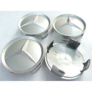 NEW 4 ฝา ฝาครอบดุมล้อ Mercedes Benz เบนซ์ ML S E C GL GLK AMG ฝาครอบล้อ ดุม ดุมรถ ดุมล้อ ดุมแม็ก ฝาล้อ ฝาแม็ก ฝาครอบล้อ