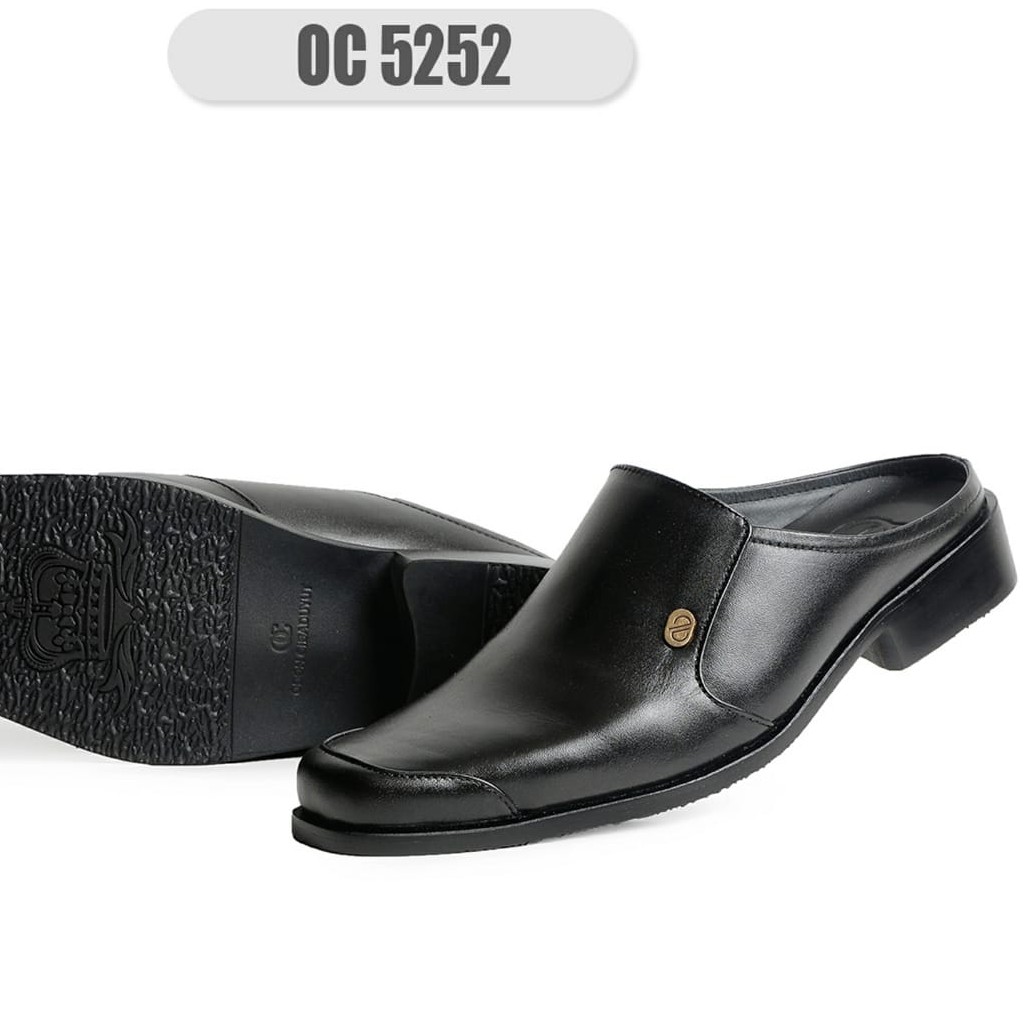 รองเท้าสลิปเปอร์ หนังวัวแท้ OC-5252