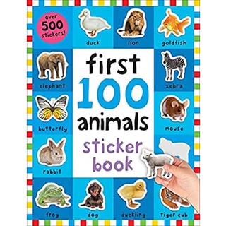 First 100 Animals Sticker Book (First 100) (CSM STK) สั่งเลย!! หนังสือภาษาอังกฤษมือ1 (New)