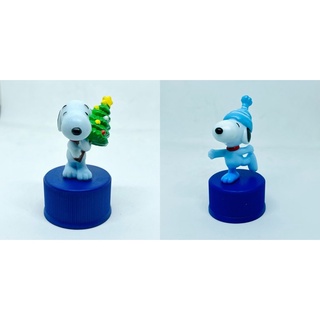 ฝาสะสม Snoopy Christmas tree และ Snoopy ใส่หมวกไหมพรม