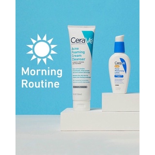 พร้อมส่ง!!! 🇺🇸 CeraVe Acne Morning Set