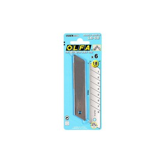 ใบมีด คัตเตอร์ OLFA LB-6B 6PCS 19MM | OLFA | LB-6B คัตเตอร์ อุปกรณ์เครื่องเขียน เครื่องมือช่าง ใบมีด คัตเตอร์ OLFA LB-6B