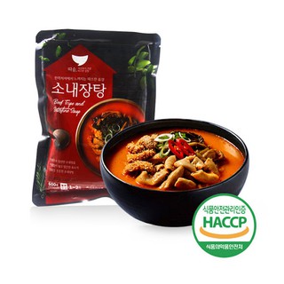 พร้อมส่ง 선미 소내장탕 ต้มเครื่องในวัว(รสเผ็ด) Beef tripe and intestine soup 600g