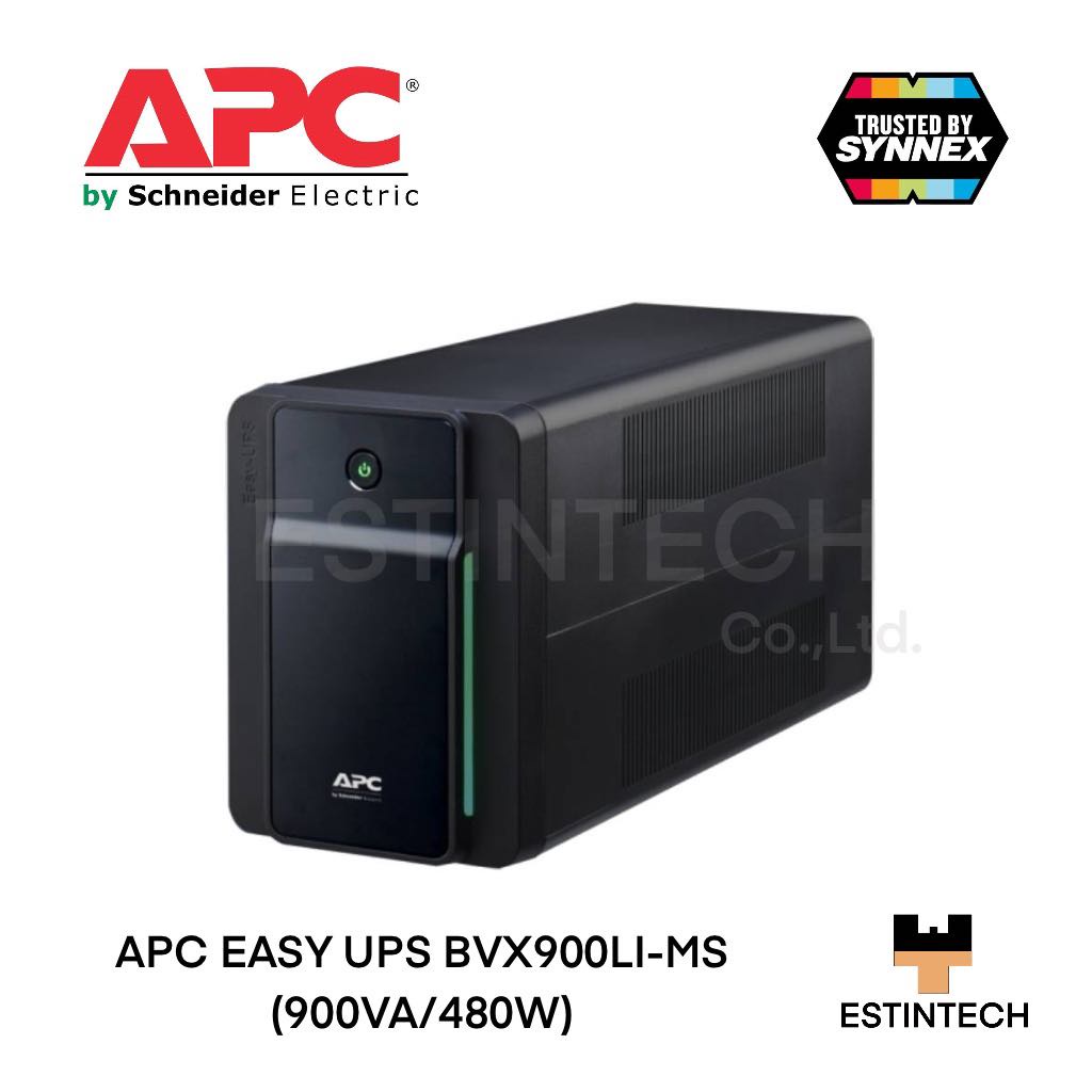 UPS (เครื่องสำรองไฟ ) APC EASY UPS BVX900LI-MS (900VA/480Watts) ของใหม่ประกัน 2ปี