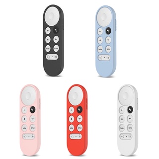 RR Non-slip Soft Silicone Case Remote Control Protective Cover Shell for-Google Chromecast TV 2020 Voice Remote Control